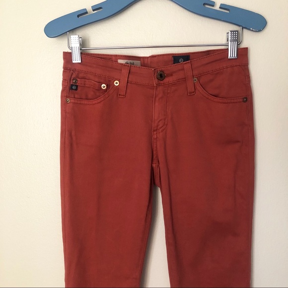 Adriano Goldschmied Jeans AG Size 25 Stilt Cigarette Terracotta Skinny - Picture 2 of 6